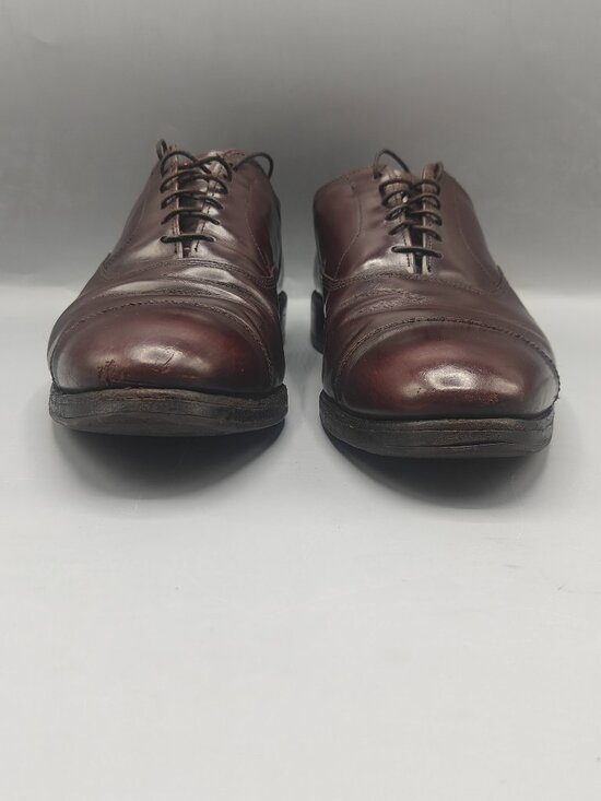 Allen Edmonds Dress Shoes Men\'s 9.5 D Merlot Park Avenue Leather Oxford Cap Toe main image 10